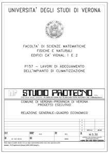 Relazione generale - Università degli Studi di Verona