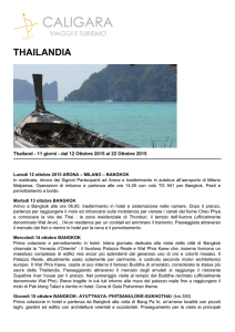 THAILANDIA - Caligara, Viaggi e Turismo