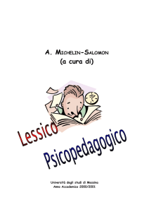 Lessico Psicopedagogico - Università degli Studi di Messina