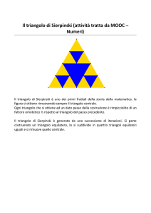 Il triangolo di Sierpinski (attività tratta da MOOC – Numeri)