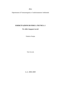 ditec ESERCITAZIONI DI FISICA TECNICA 1 A.A. 2004-2005