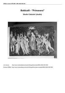 Botticelli - "Primavera" - Lombardia Beni Culturali
