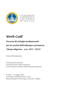 Work-Catt - Università Cattolica del Sacro Cuore