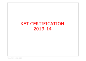 ket certfication - lesson 2