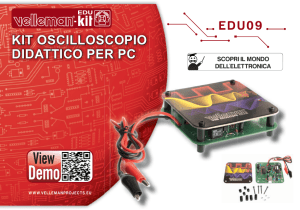 kit oscilloscopio didattico per pc edu09