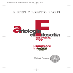Espansioni in E. BERTI C. ROSSITTO F. VOLPI