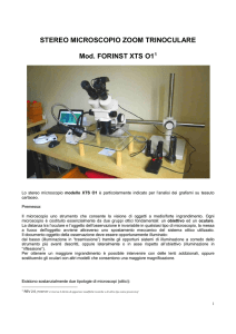 Manuale stereo microscopio Forinst XTS01