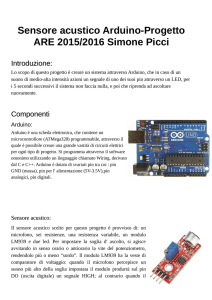 Sensore acustico Arduino-Progetto ARE 2015/2016