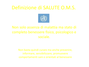 Definizione di SALUTE O.M.S.