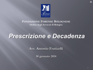 Diapositiva 1 - Fondazione Forense Bolognese