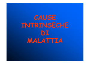 cause intrinseche di malattia