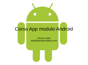 Corso App modulo Android