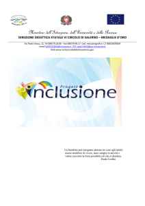 Inclusione Scolastica - Sesto Circolo Didattico Salerno