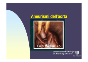 Aneurismi dell`aorta