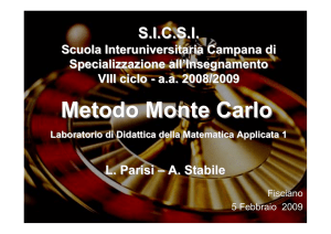 Metodo Monte Carlo