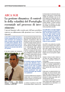 ARCA SGR La gestione dinamica: il control