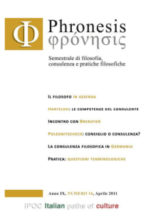 Phronesis - Associazione Italiana per la Consulenza Filosofica