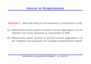 Esercizi di Ricapitolazione - Dipartimento di Matematica