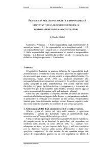 1. Sulla responsabilità degli amministratori di società per azioni.