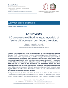 La Traviata - Conservatorio Licino Refice