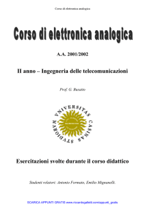 Relazione Elettronica Analogica