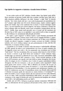 Ugo Spirito in rapporto a Labriola e Gentile lettori di Marx 248