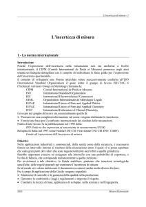 L`incertezza di misura - Ingegneria elettrica ed elettronica