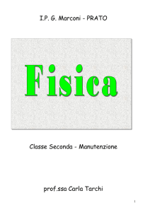 Dispensa Fisica classi seconde manutenzione