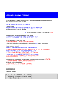 LEZIONE 2: FORMA PASSIVA - Arch