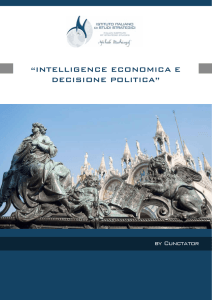 intelligence economica e decisione politica