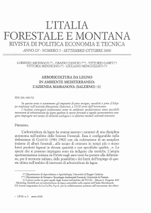 l`italia forestale e montana - Accademia Italiana di Scienze Forestali