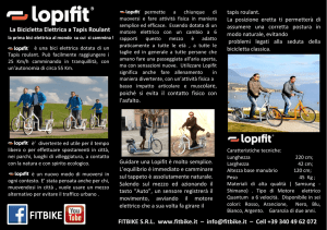 La Bicicletta Elettrica a Tapis Roulant FITBIKE S.R.L. www.fitbike.it