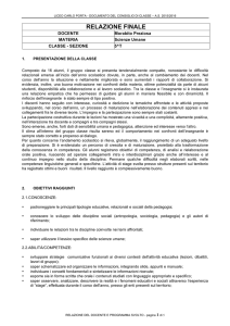 relazione SCIENZE UMANE 5T - Liceo Statale Carlo Porta | Erba