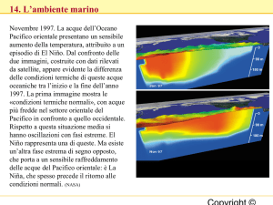 Le caratteristiche morfologiche e geologiche del fondo marino