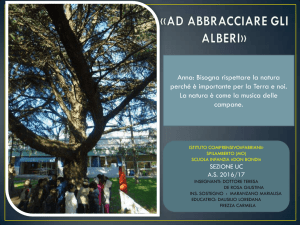 ad abbracciare gli alberi - Istituto Comprensivo "Fabriani"