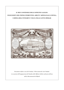 il meccanotessile delle officine galileo. ingegnosità del popolo