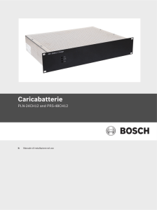 Caricabatterie - Bosch Security Systems