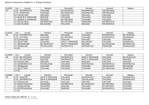 Orario Classi per Materia CORRETTO