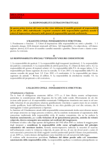 1 AREA CIVILE LEZIONE I LA RESPONSABILITÀ