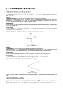 C7. Circonferenza e cerchio