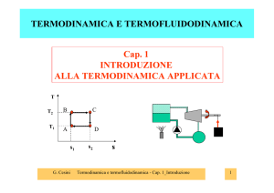 TERMODINAMICA E TERMOFLUIDODINAMICA Cap. 1