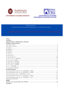 Autonomia individuale, patto modificati del contratto di lavoro