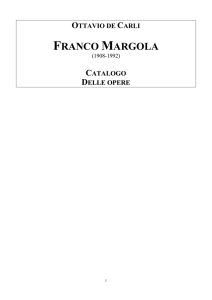 Catalogo delle Opere