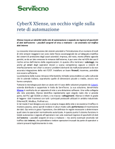 CyberX XSense, un occhio vigile sulla rete di automazione