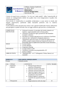 Programmazione di Matematica di II