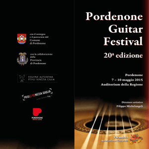 Pordenone Guitar Festival - Farandola Associazione Culturale