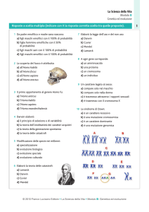 Modulo Bio B – Genetica ed evoluzione