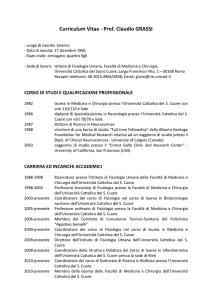 Curriculum Vitae - Società Italiana di Fisiologia