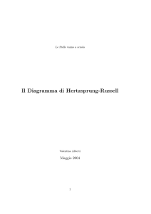 Il Diagramma di Hertzsprung-Russell - Attività INAF