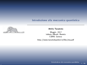 Introduzione alla meccanica quantistica (Per il liceo scientifico)